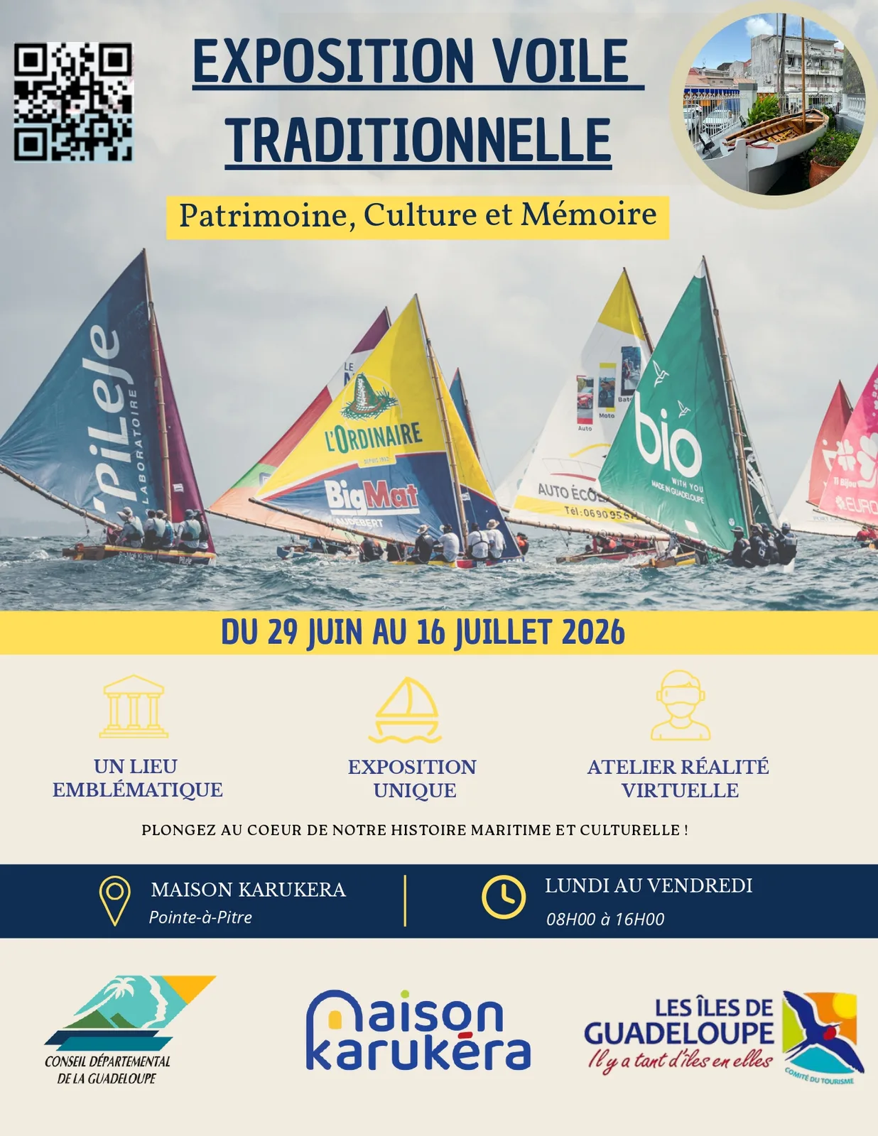 Exposition voile traditionnelle à la Maison Karukera